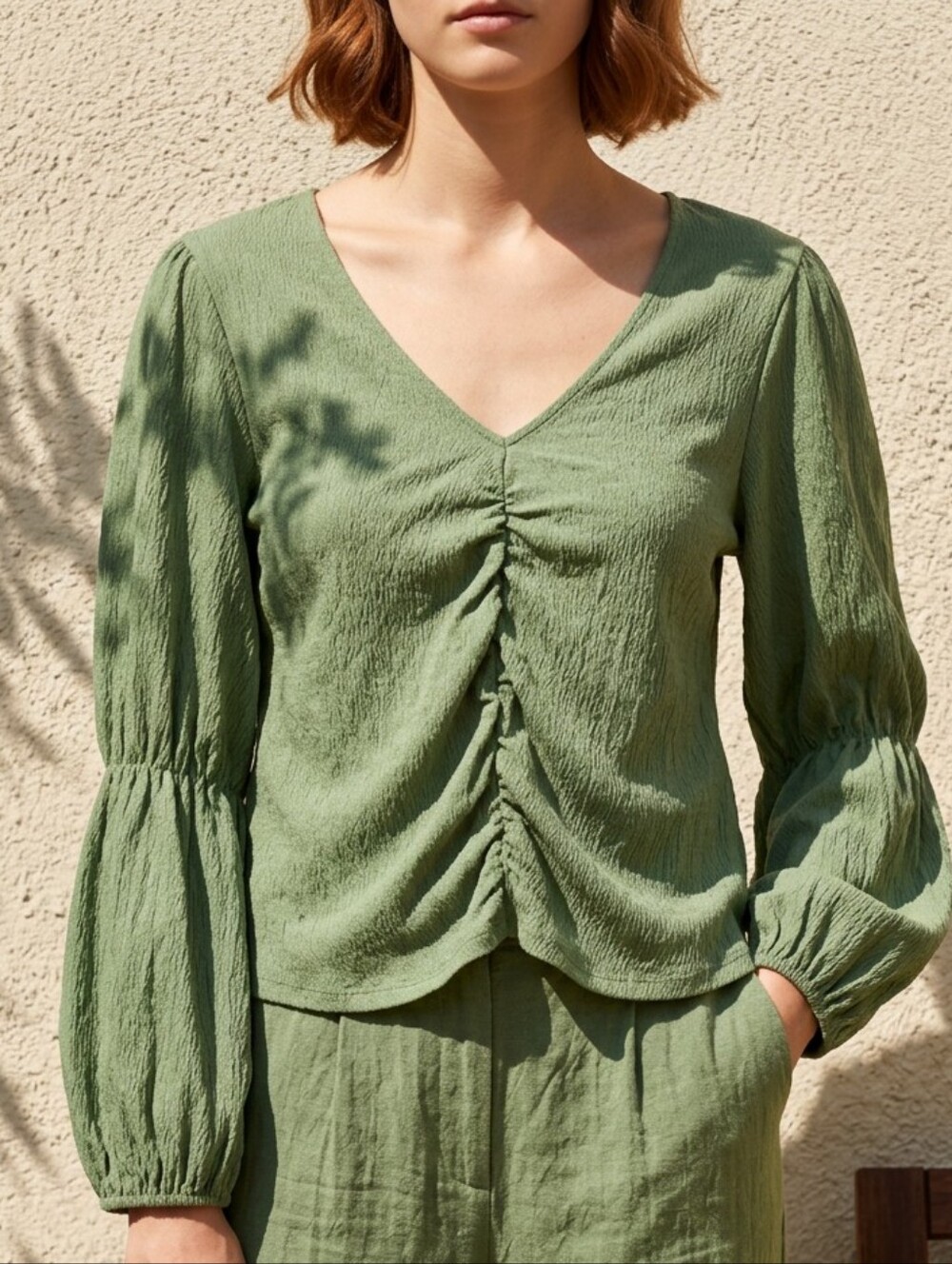 Nwt Richer Poorer Elegant Green Women's Top